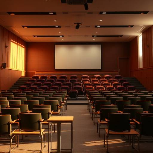 Salle de classe pour les cours de théâtre